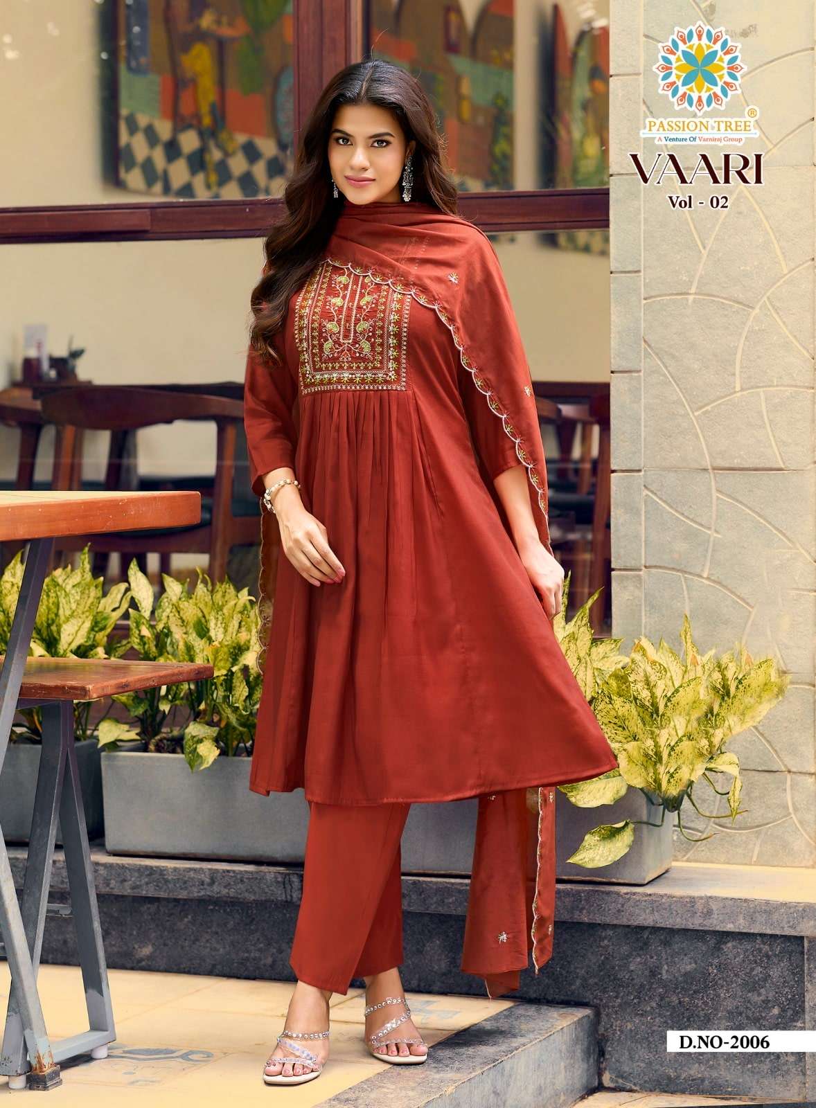 PASSION TREE Vaari Vol-2 Mal Chanderi Salwar Suit Set - Amrah Wholesale