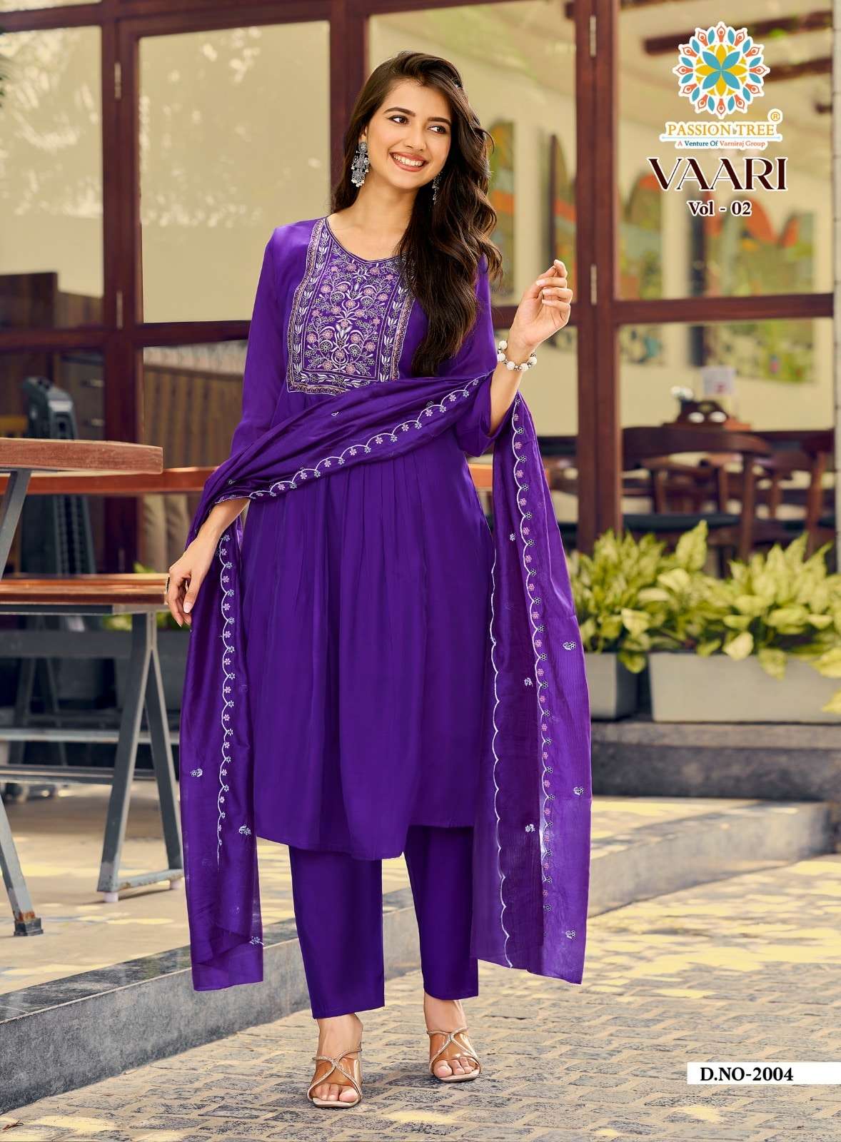PASSION TREE Vaari Vol-2 Mal Chanderi Salwar Suit Set - Amrah Wholesale