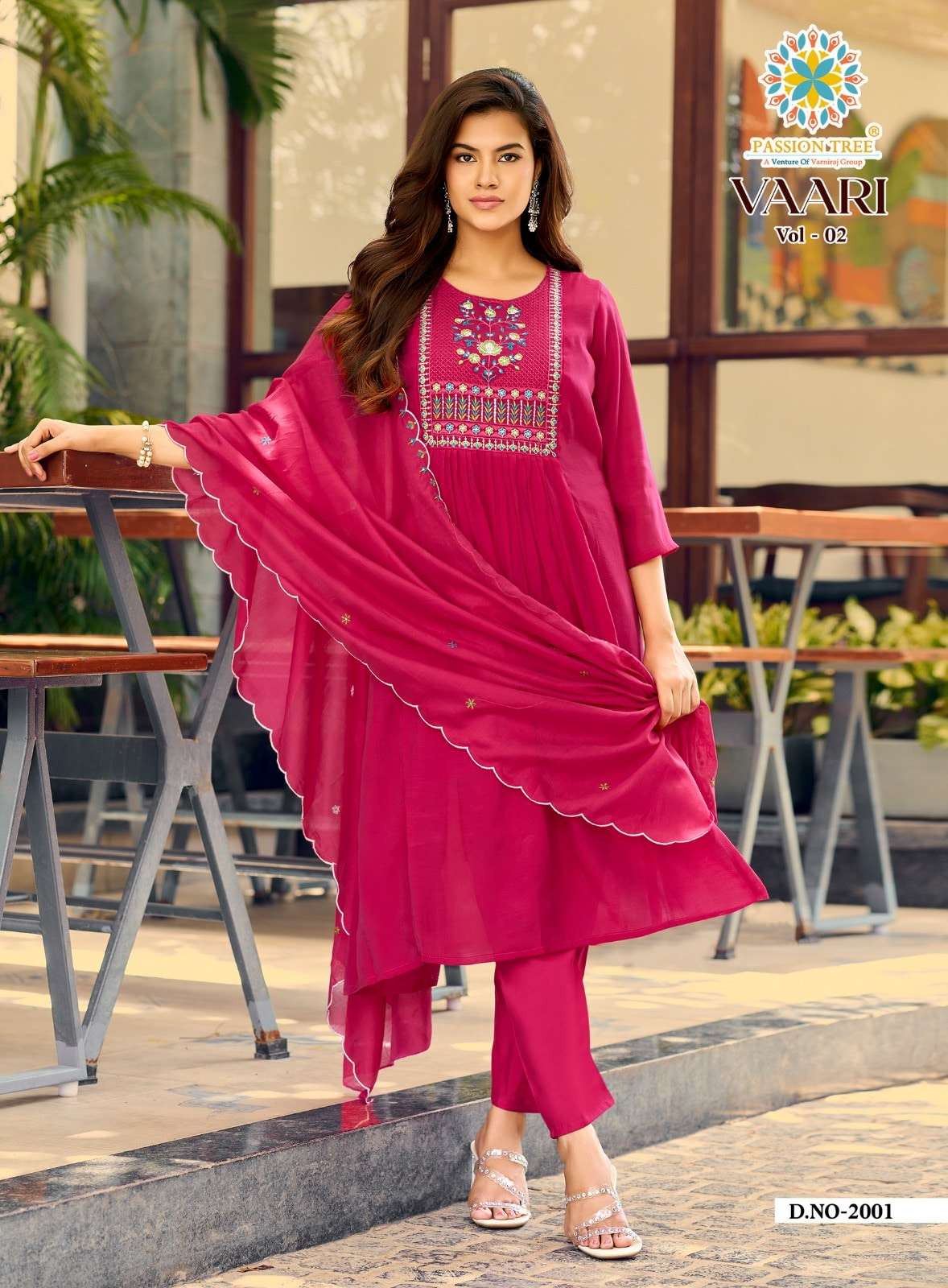 PASSION TREE Vaari Vol-2 Mal Chanderi Salwar Suit Set - Amrah Wholesale