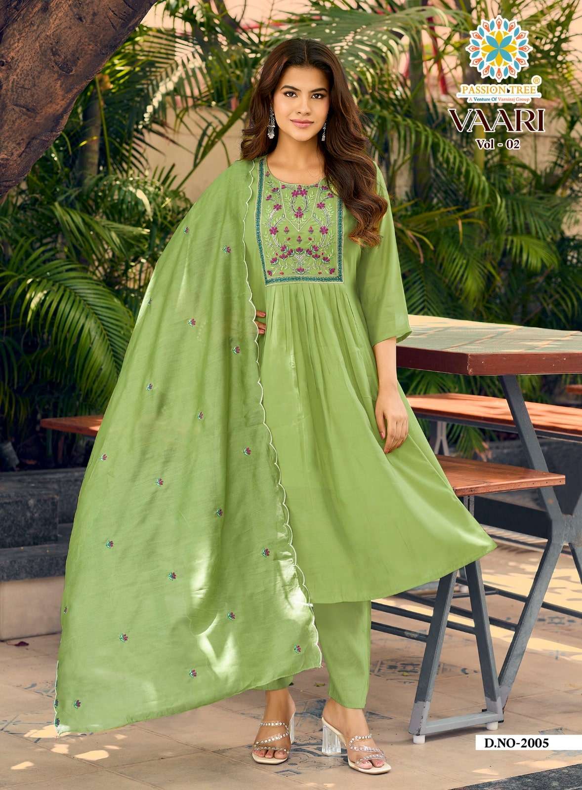 PASSION TREE Vaari Vol-2 Mal Chanderi Salwar Suit Set - Amrah Wholesale