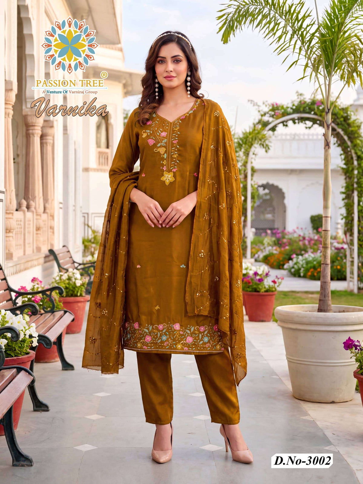 Passion Tree Varnika Vol-3 Roman Silk Stitched Salwar Suit