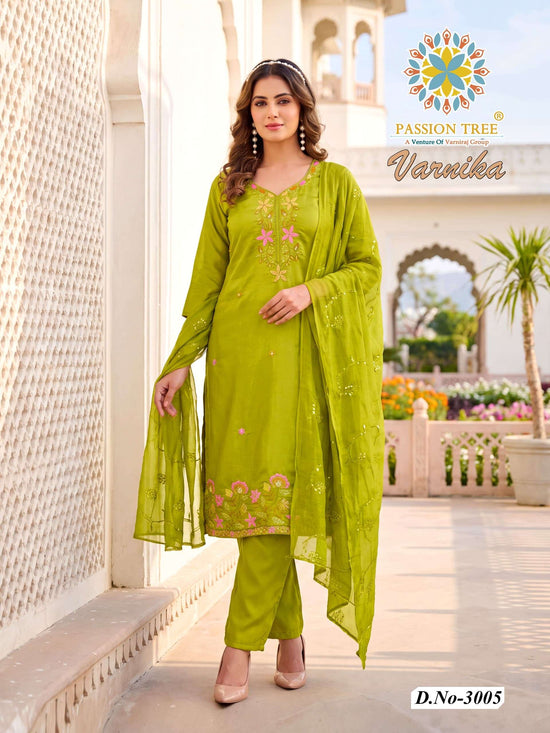 Passion Tree Varnika Vol-3 Roman Silk Stitched Salwar Suit