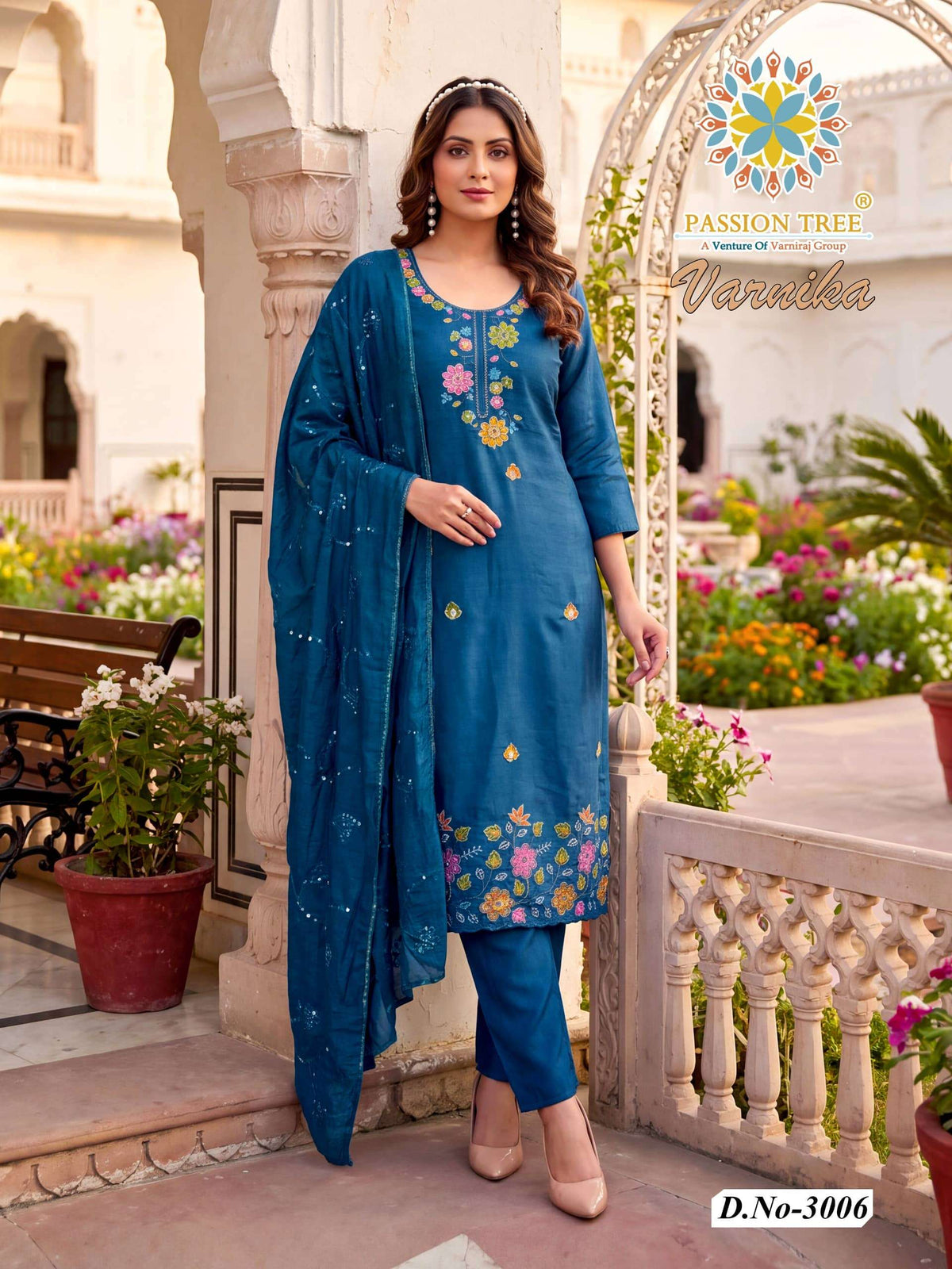 Passion Tree Varnika Vol-3 Roman Silk Stitched Salwar Suit