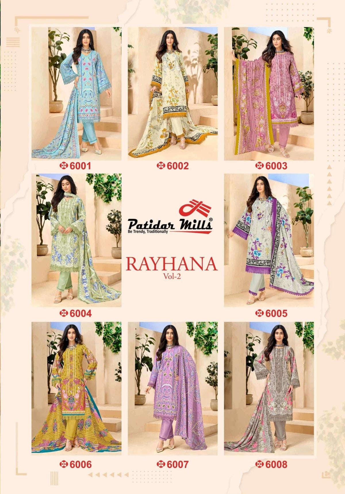 Patidar Mills Rayhana Vol 2 Cotton Dress Material - Amrah Wholesale