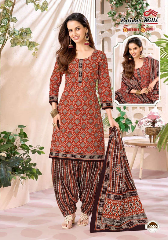 Patidar Mills Seasons Special Vol 50 Pure Cotton Dress Material