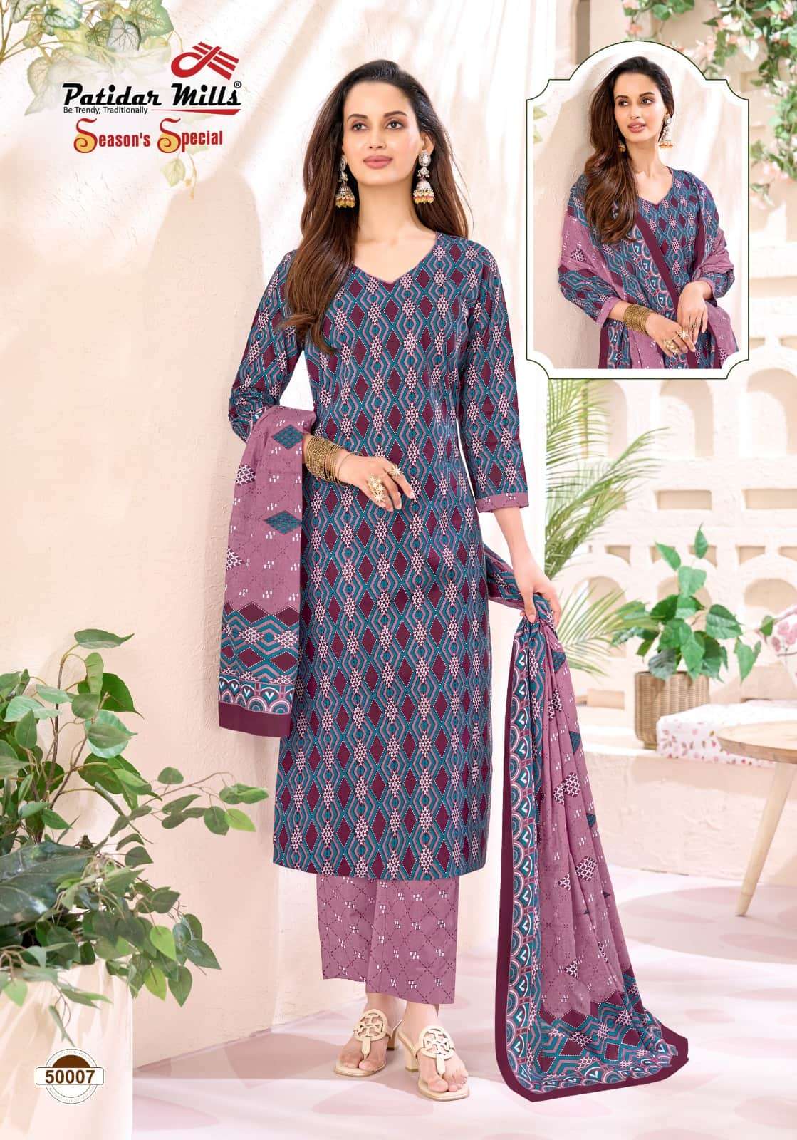 Patidar Mills Seasons Special Vol 50 Pure Cotton Dress Material