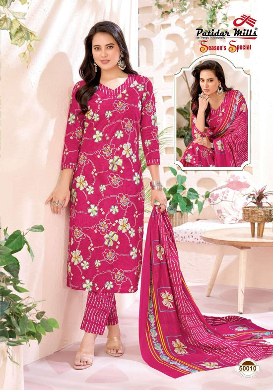Patidar Mills Seasons Special Vol 50 Pure Cotton Dress Material