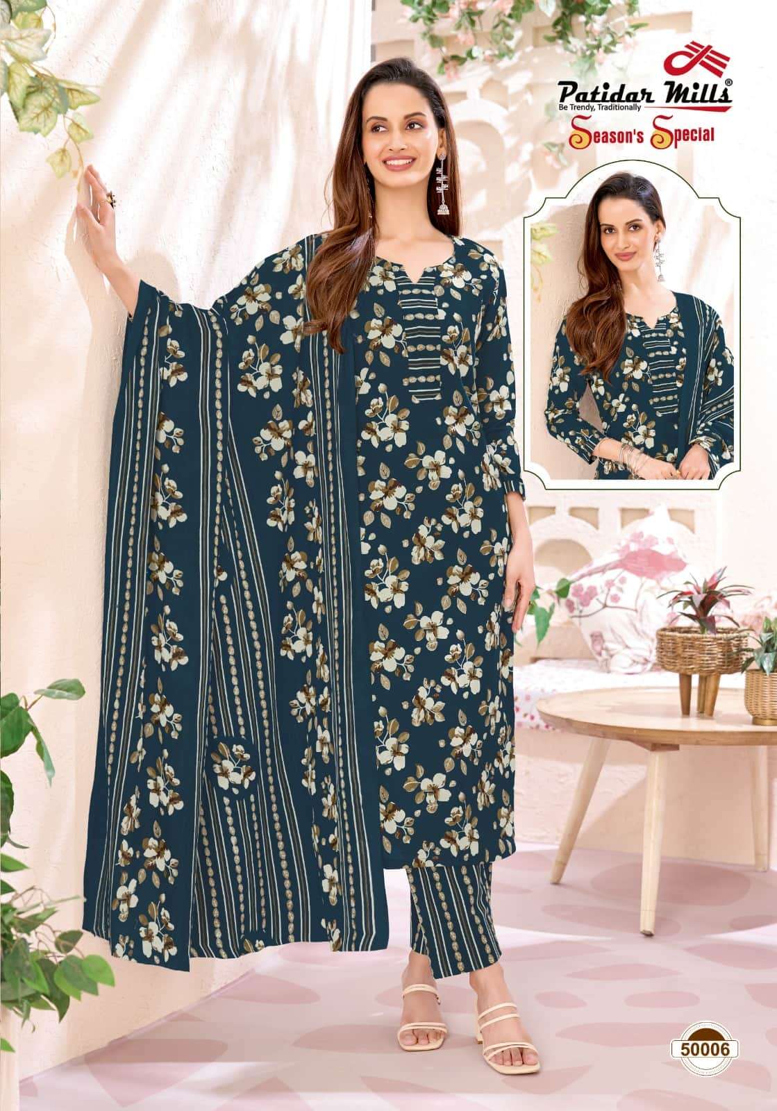 Patidar Mills Seasons Special Vol 50 Pure Cotton Dress Material