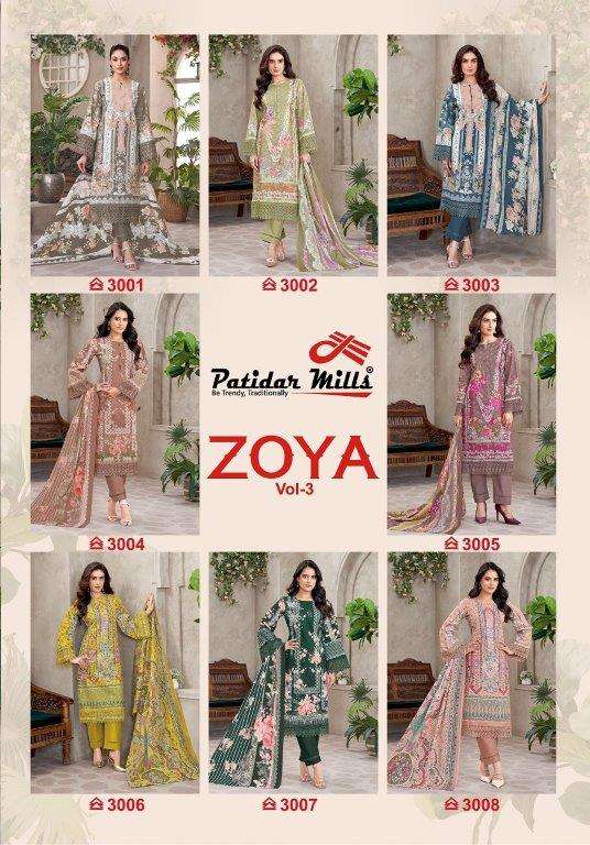 Patidar Mills Zoya Vol-3