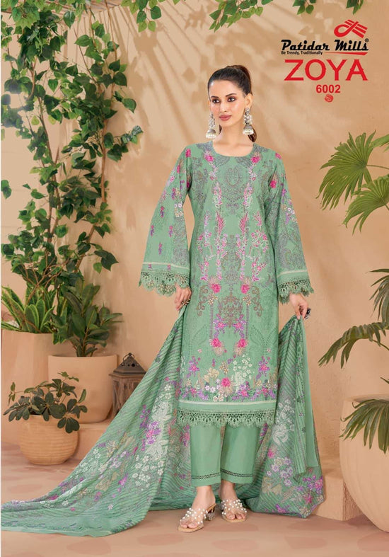 Patidar Mills Zoya Vol 6 Pure Cotton Unstitched Dress Material Wholesale Price