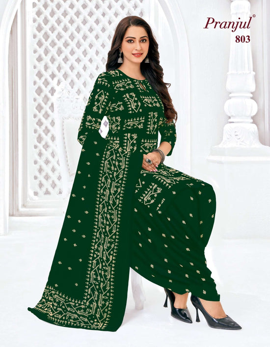 Pranjul Piya Vol 8 Pure Cotton Patiyala Style 3 Piece Suit Set - Amrah Wholesale