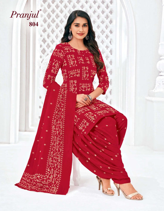 Pranjul Piya Vol 8 Pure Cotton Patiyala Style 3 Piece Suit Set - Amrah Wholesale