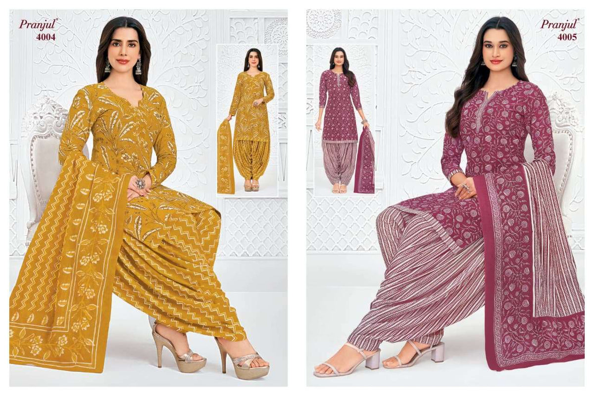 Pranjul Priyanshi Vol-40 Cotton Printed Dress Material
