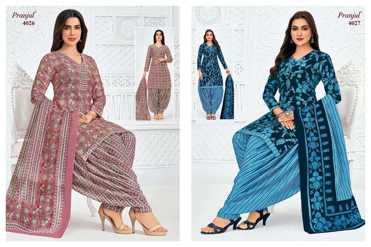 Pranjul Priyanshi Vol-40 Cotton Printed Dress Material