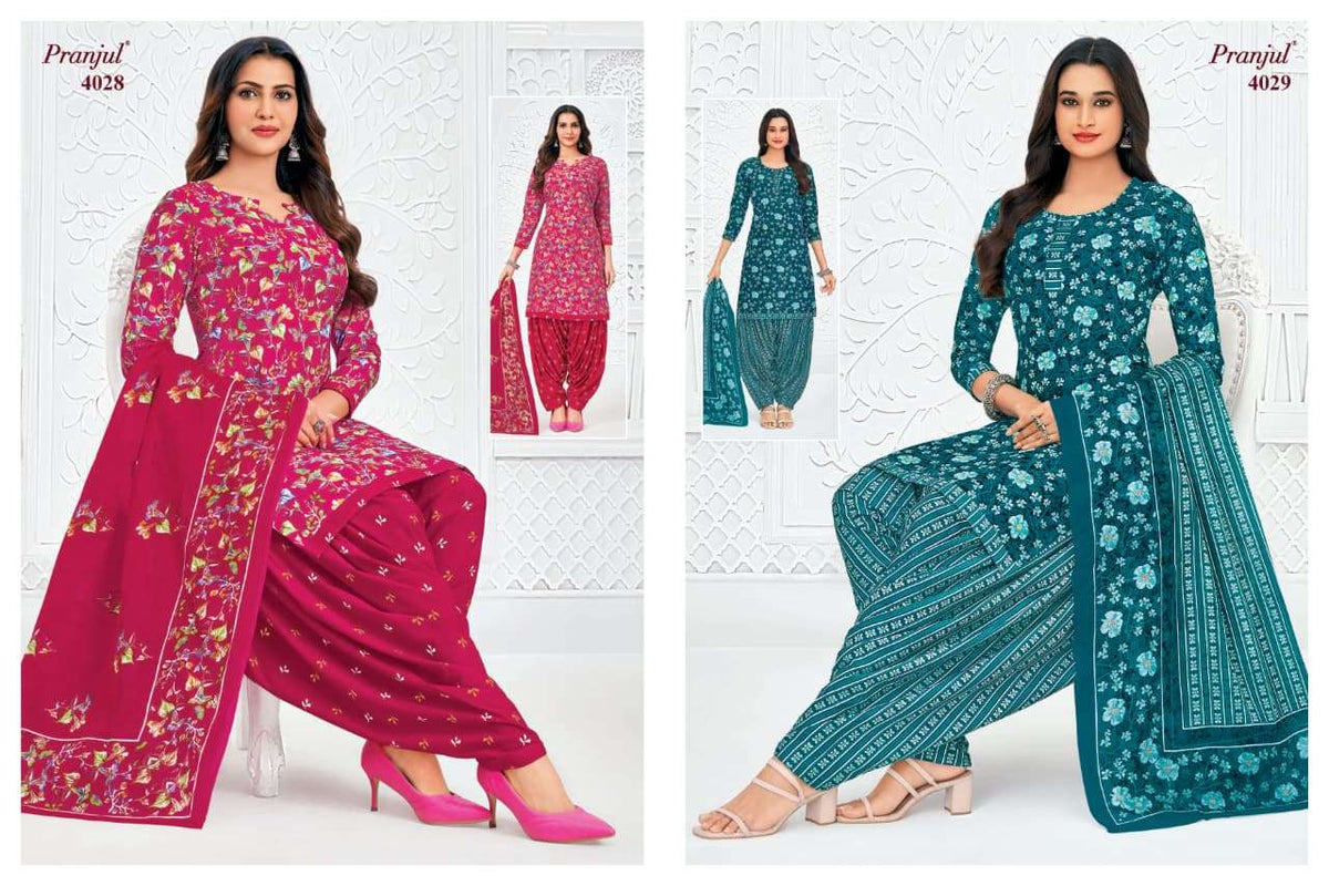 Pranjul Priyanshi Vol-40 Cotton Printed Dress Material