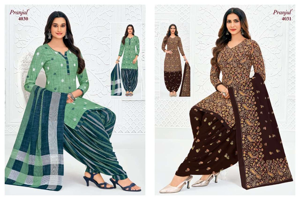 Pranjul Priyanshi Vol-40 Cotton Printed Dress Material