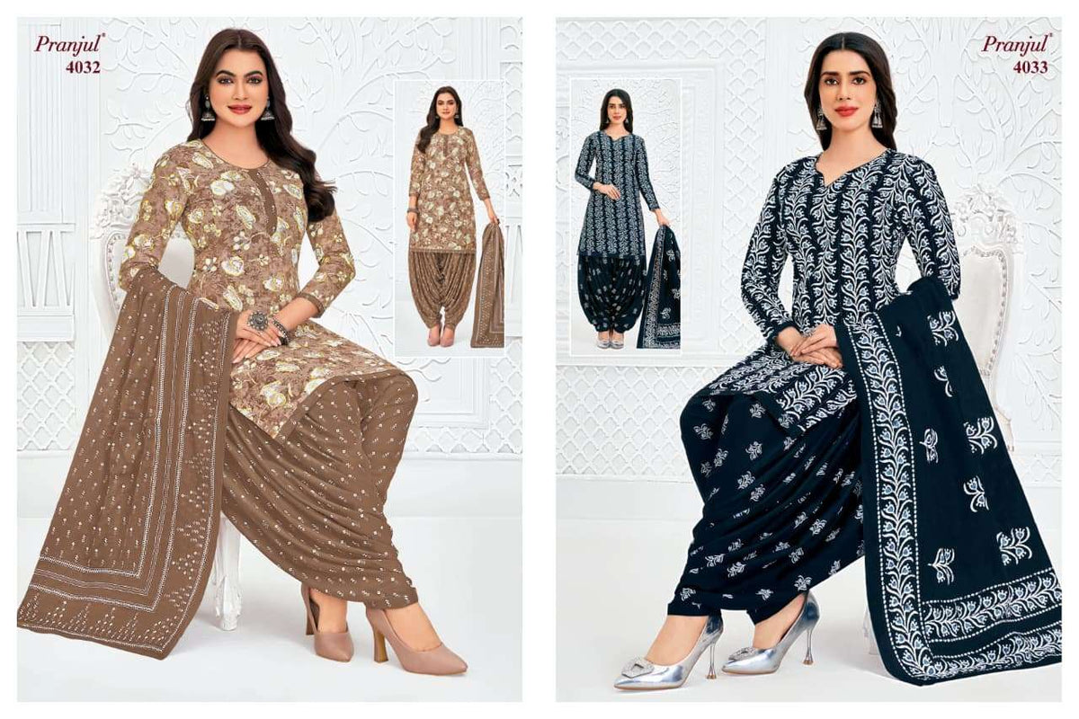 Pranjul Priyanshi Vol-40 Cotton Printed Dress Material