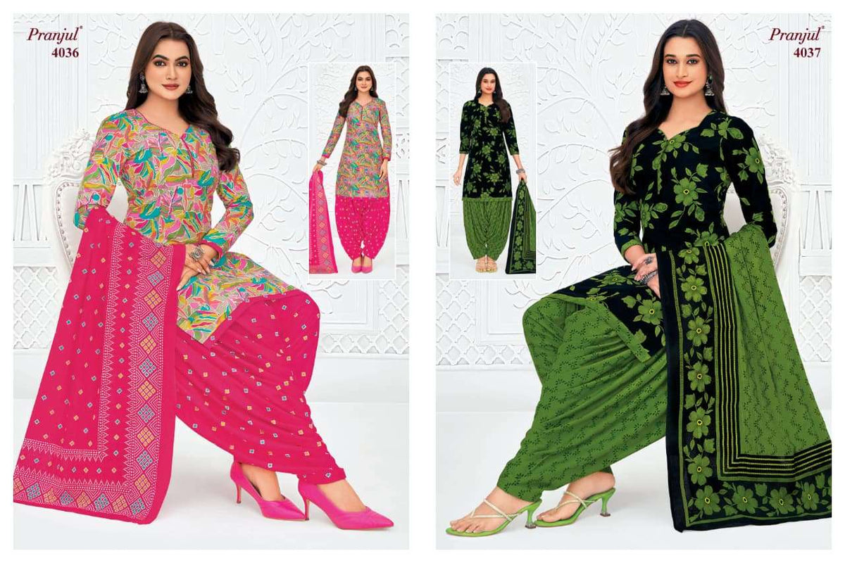 Pranjul Priyanshi Vol-40 Cotton Printed Dress Material