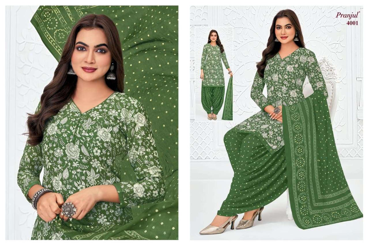 Pranjul Priyanshi Vol-40 Cotton Printed Dress Material