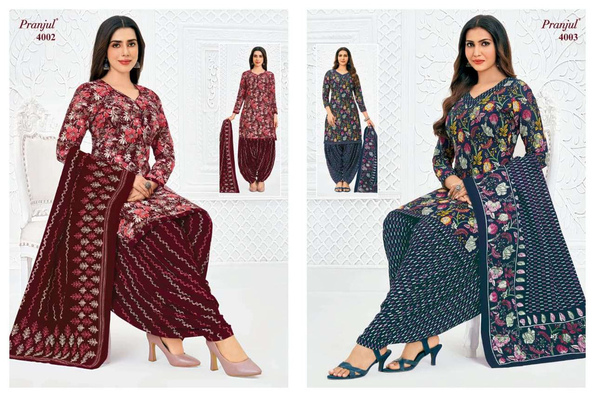 Pranjul Priyanshi Vol-40 Cotton Printed Dress Material
