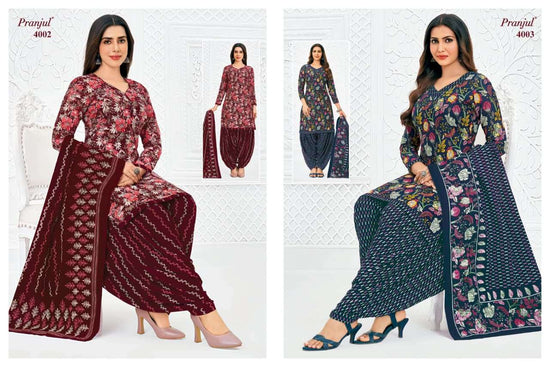 Pranjul Priyanshi Vol-40 Cotton Printed Dress Material