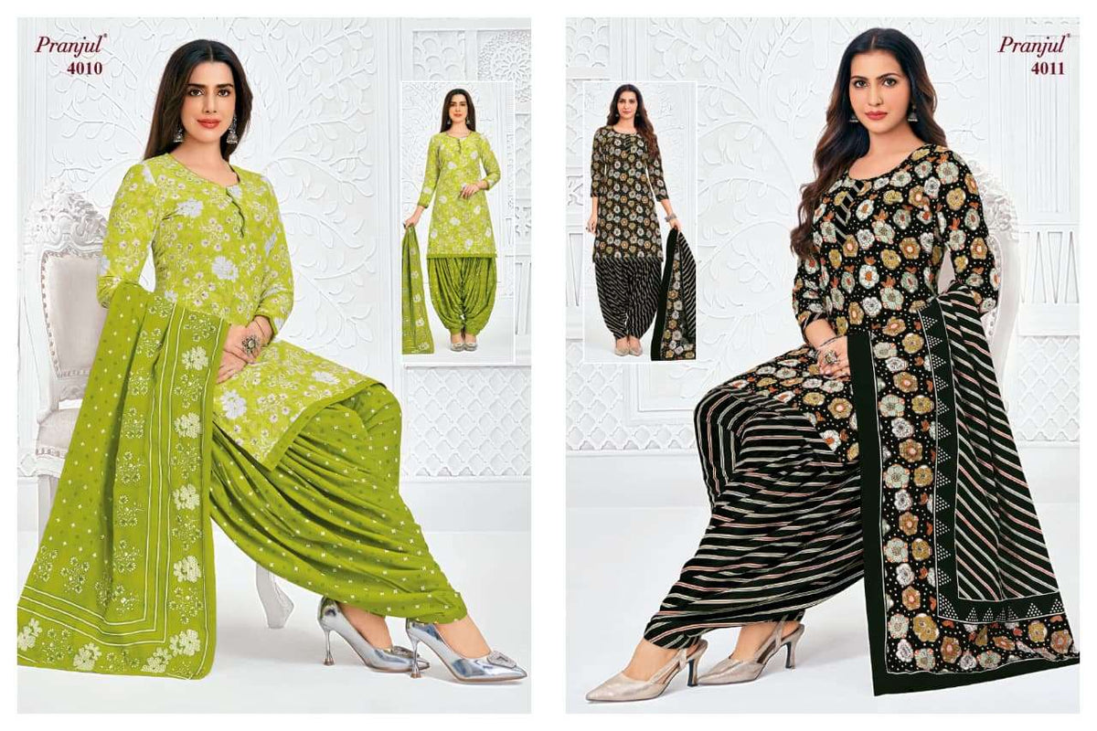 Pranjul Priyanshi Vol-40 Cotton Printed Dress Material