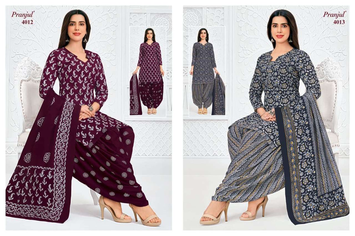 Pranjul Priyanshi Vol-40 Cotton Printed Dress Material