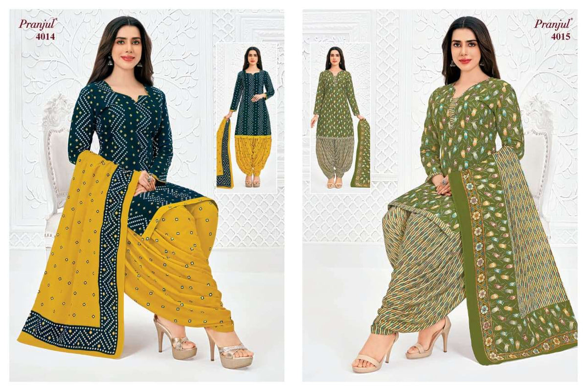 Pranjul Priyanshi Vol-40 Cotton Printed Dress Material