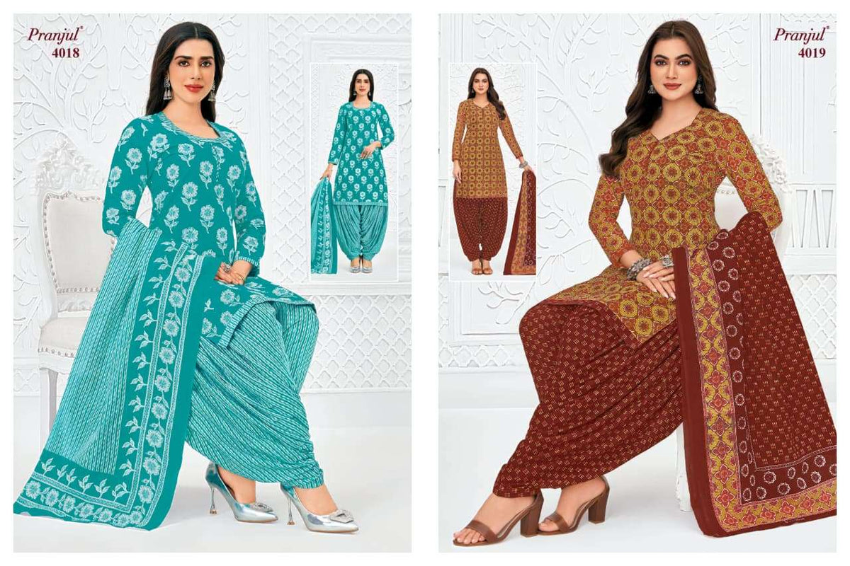 Pranjul Priyanshi Vol-40 Cotton Printed Dress Material