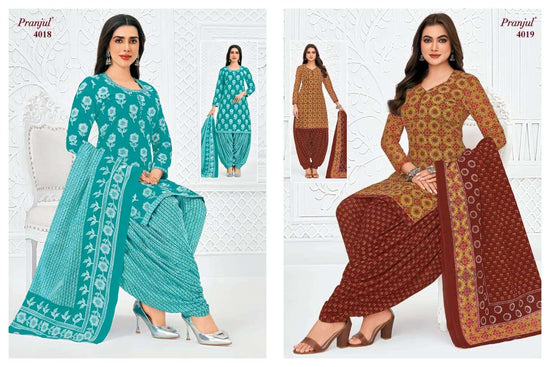 Pranjul Priyanshi Vol-40 Cotton Printed Dress Material