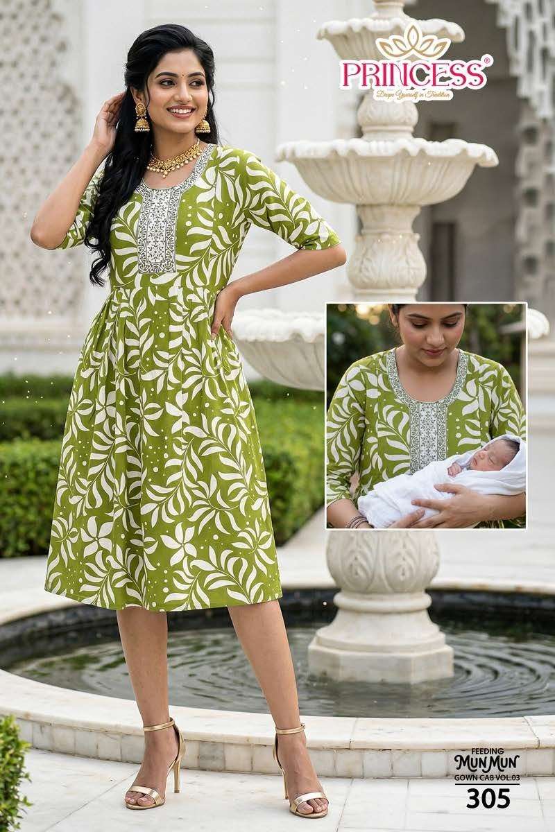 Princess Mun Mun Rayon Printed Kurti