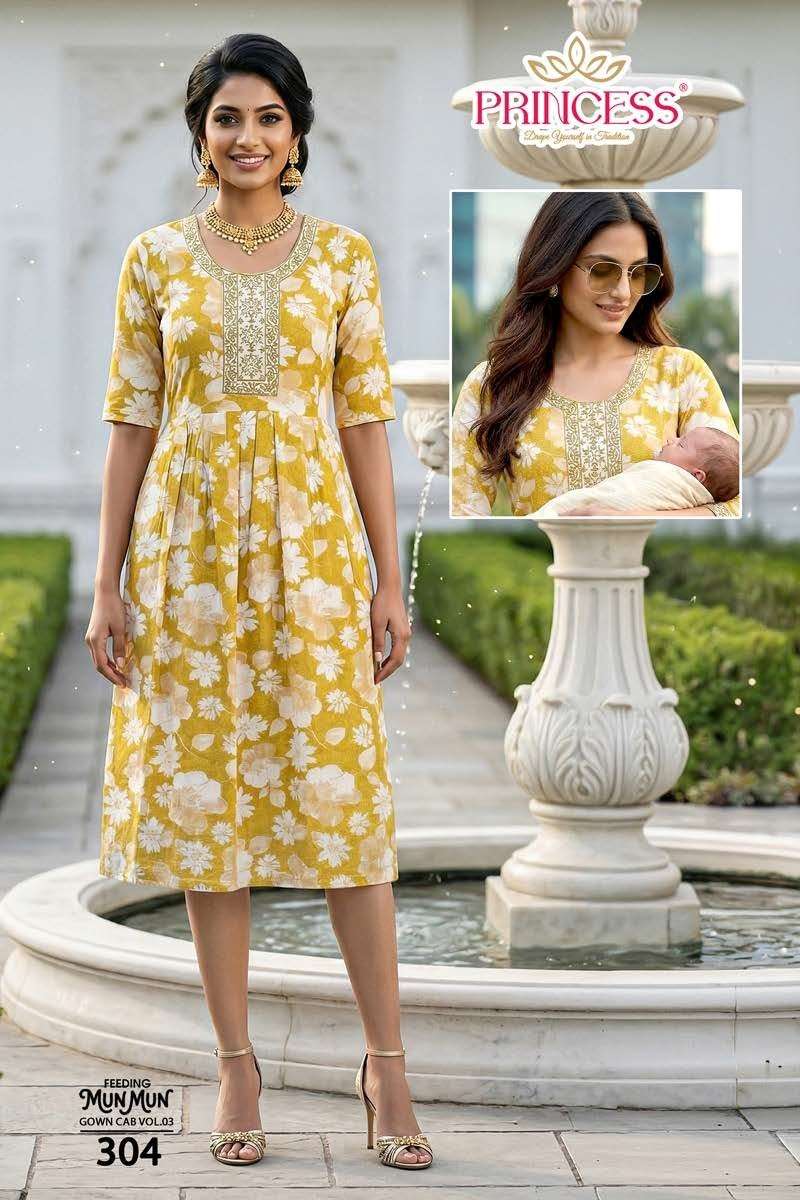 Princess Mun Mun Rayon Printed Kurti