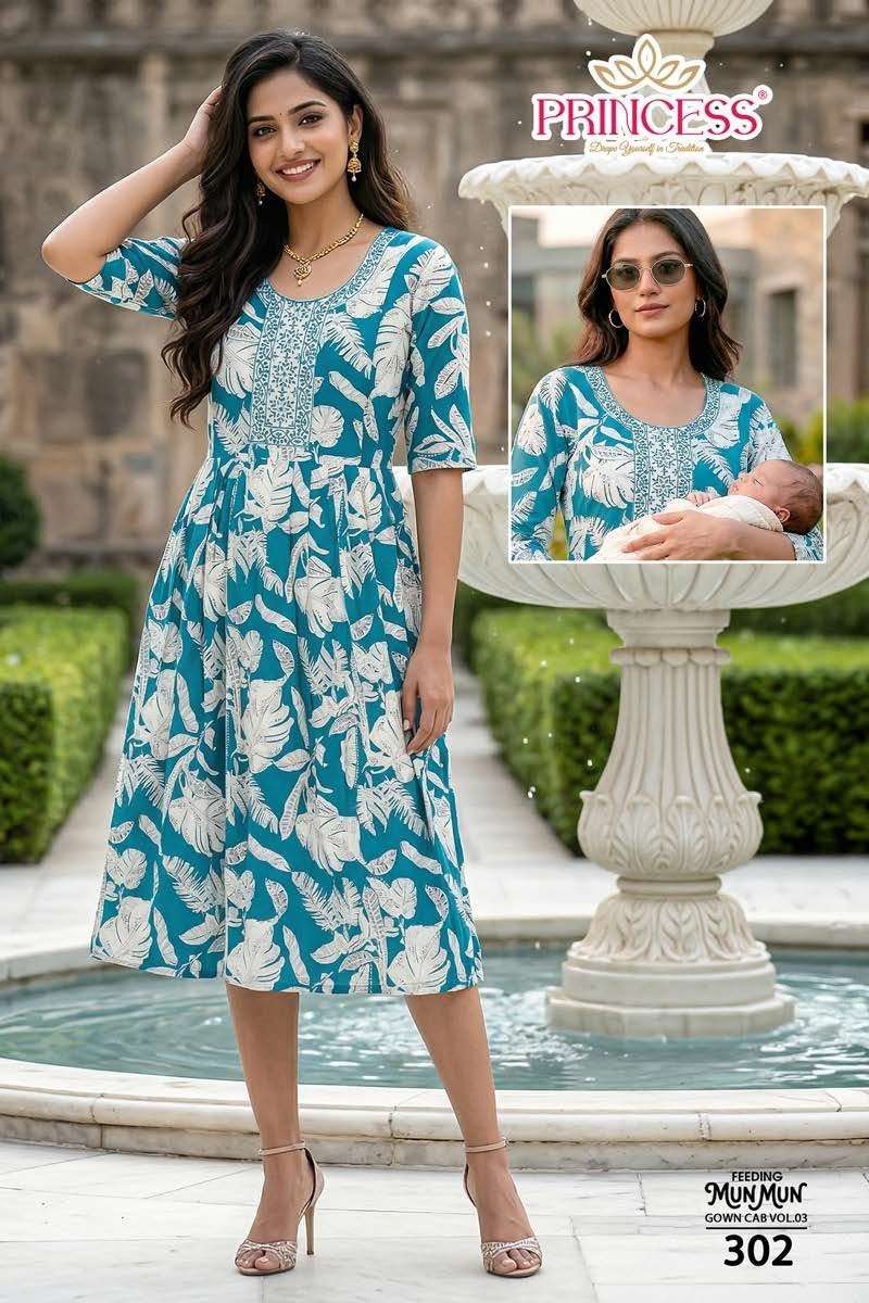 Princess Mun Mun Rayon Printed Kurti