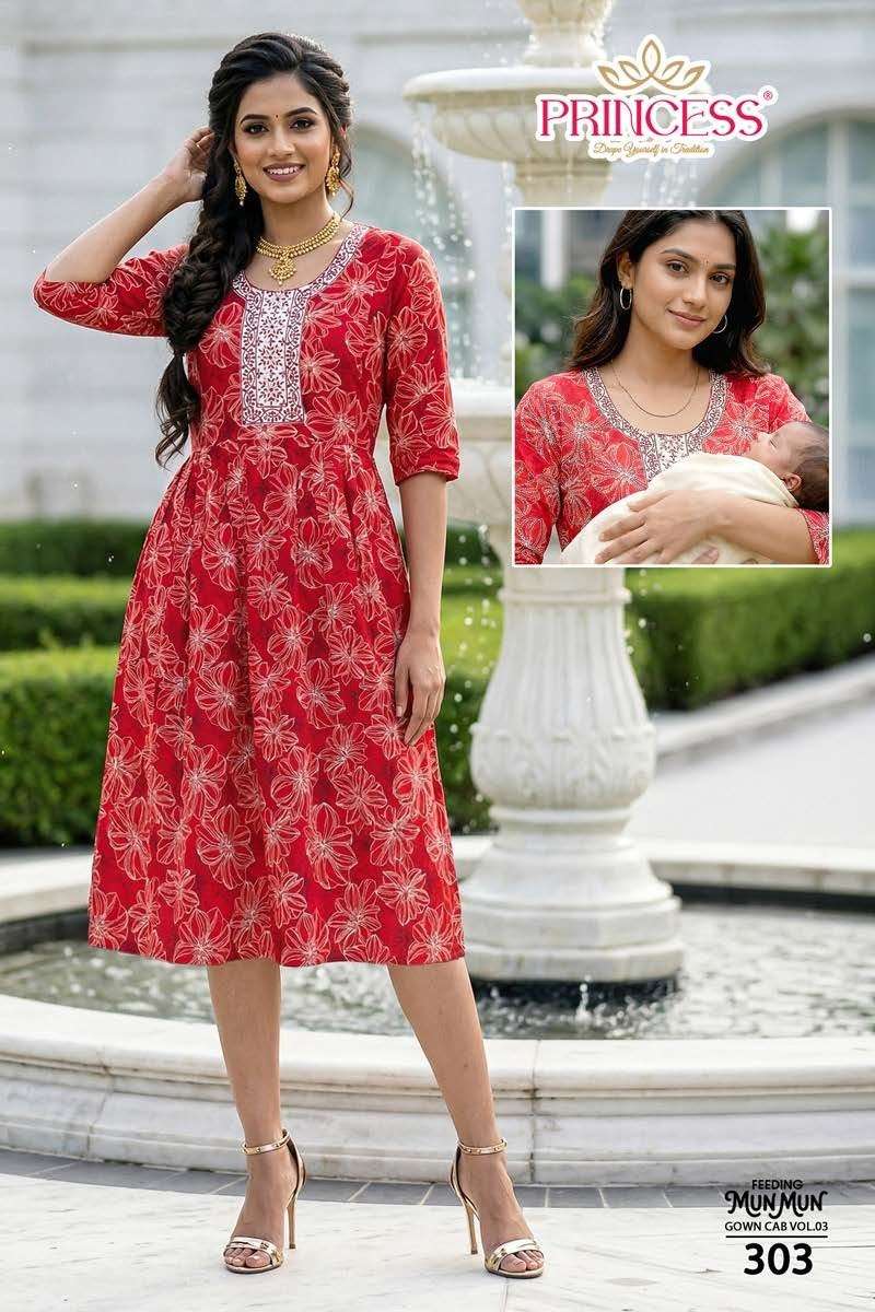 Princess Mun Mun Rayon Printed Kurti