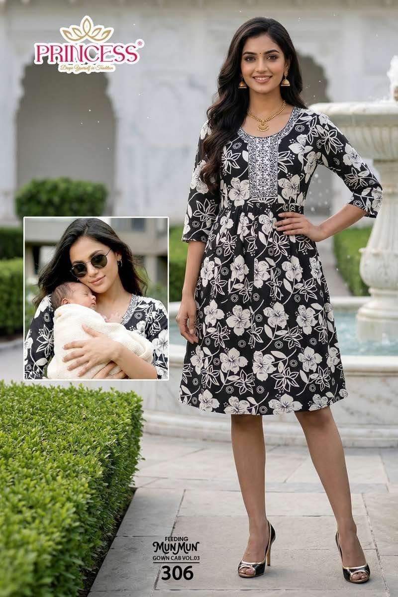 Princess Mun Mun Rayon Printed Kurti