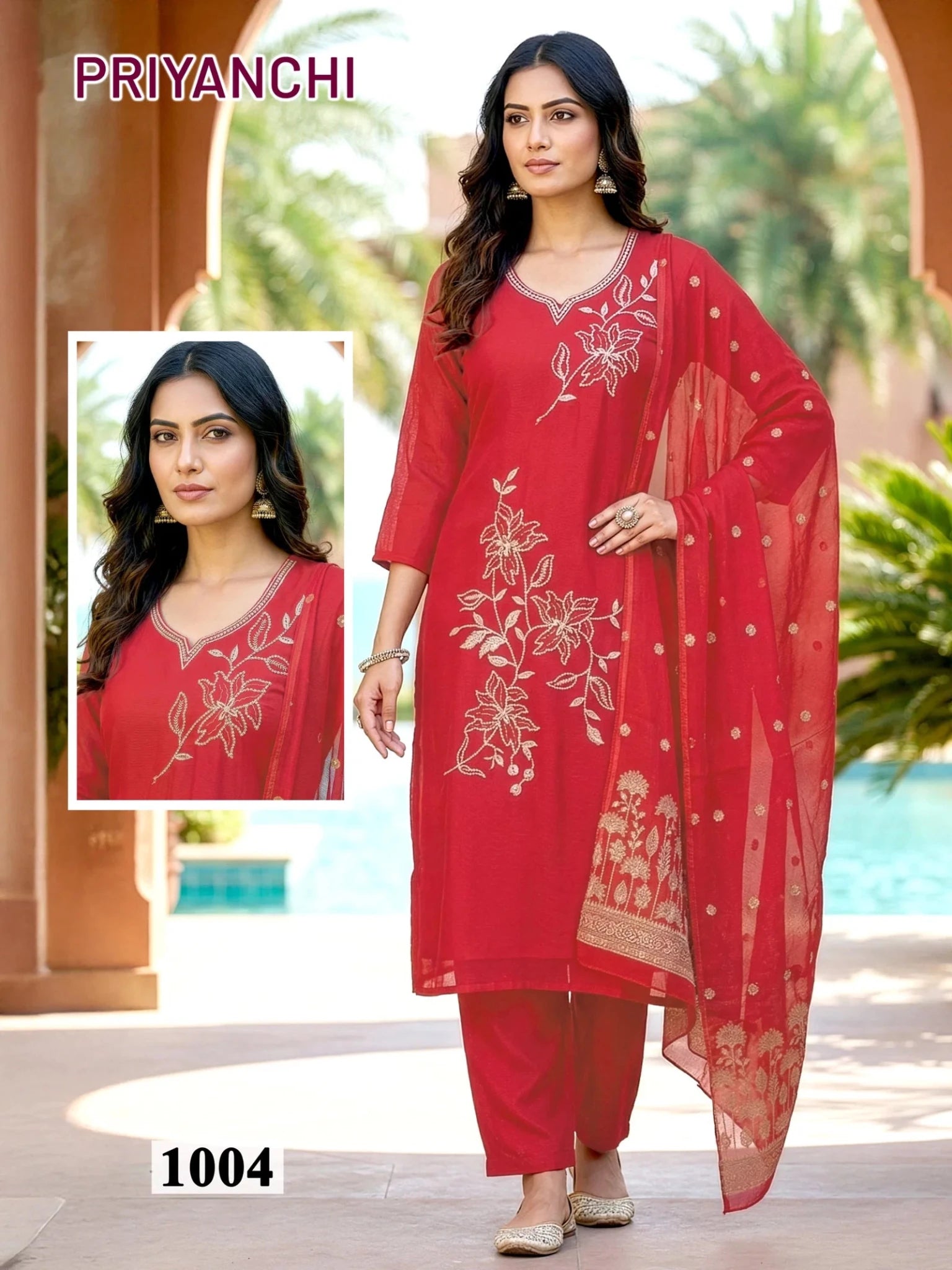 Priyanchi D No 1001 To 06 - Amrah Wholesale