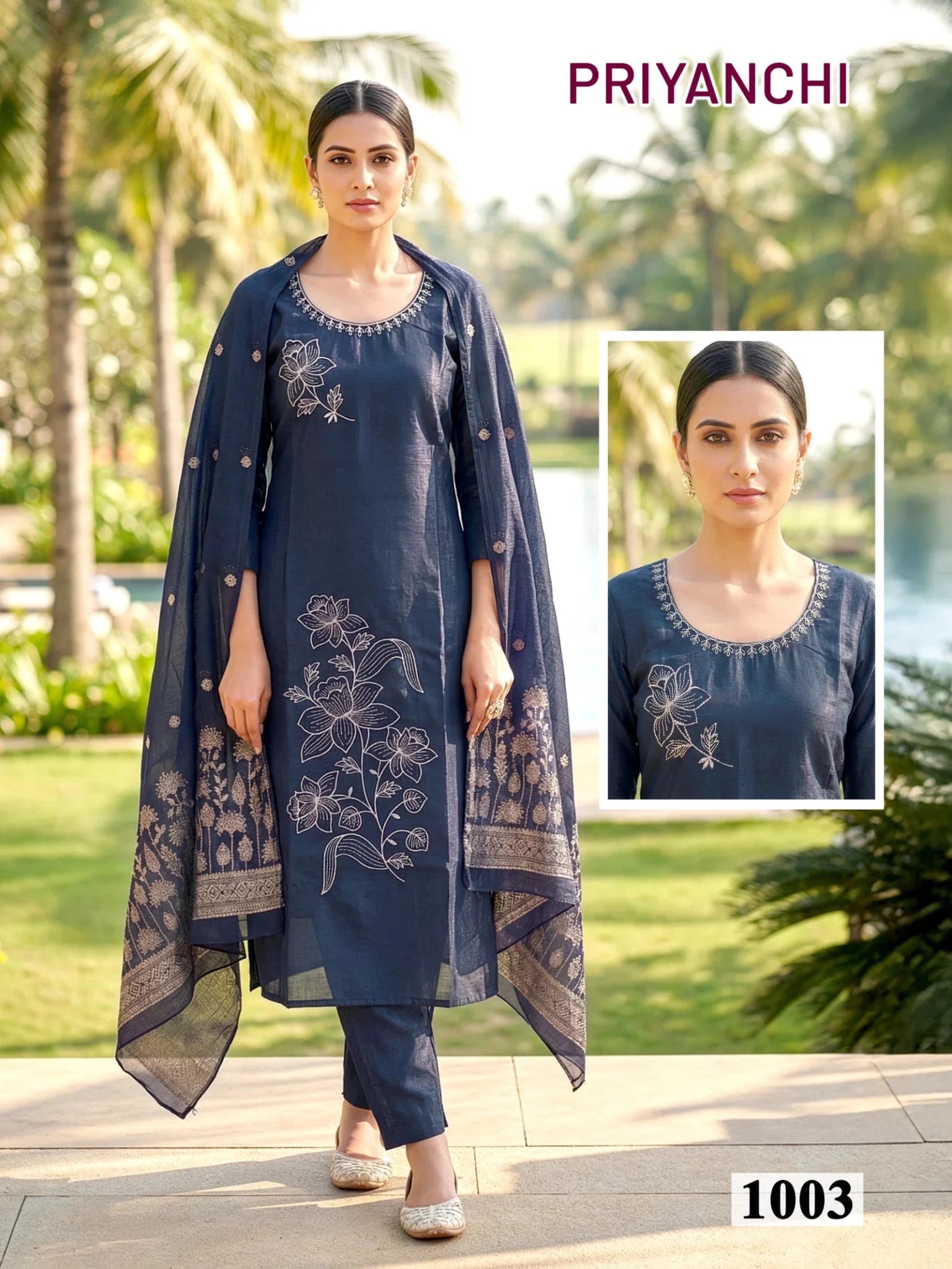 Priyanchi D No 1001 To 06 - Amrah Wholesale