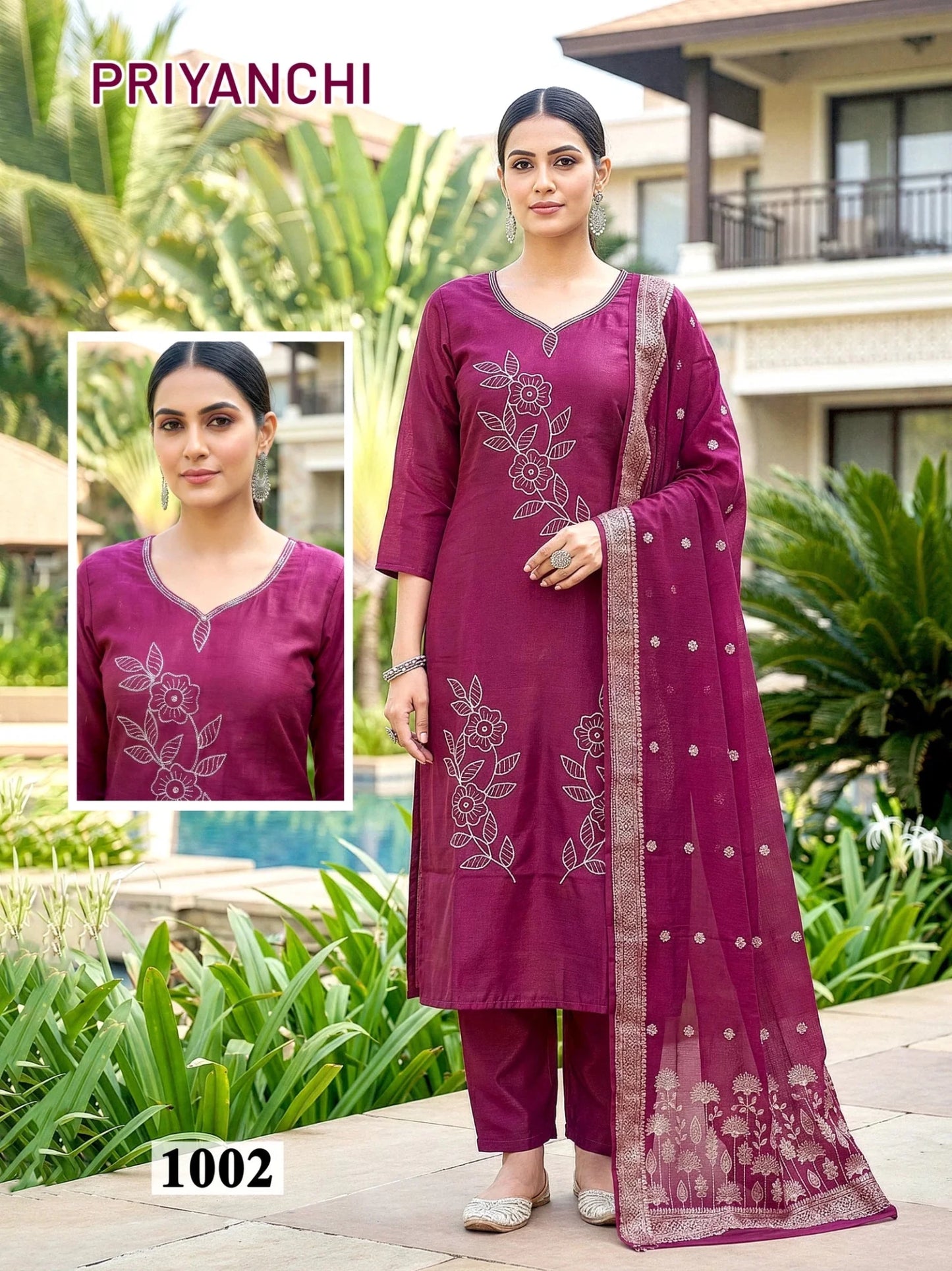 Priyanchi D No 1001 To 06 - Amrah Wholesale