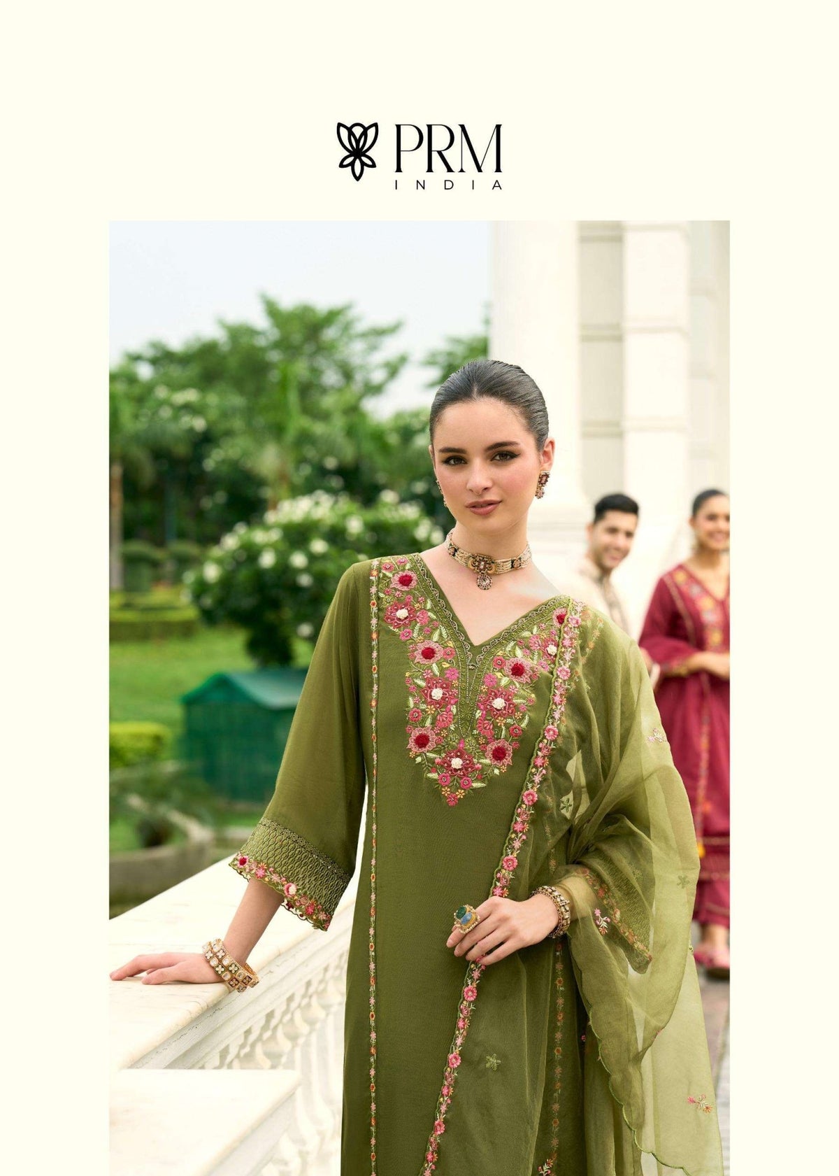 PRM India Khayaal Mull Chanderi Salwar Suit Set - Amrah Wholesale