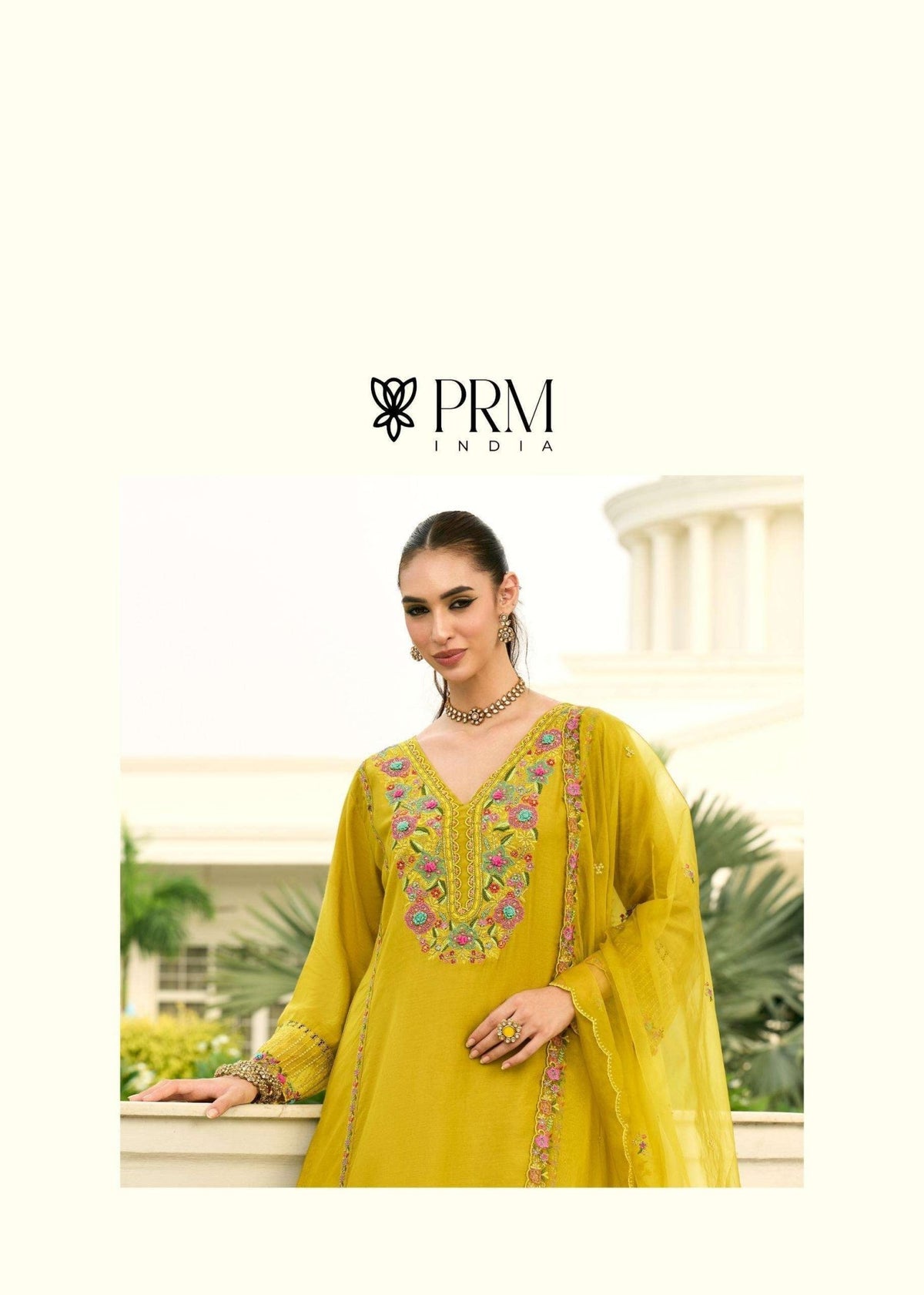 PRM India Khayaal Mull Chanderi Salwar Suit Set - Amrah Wholesale