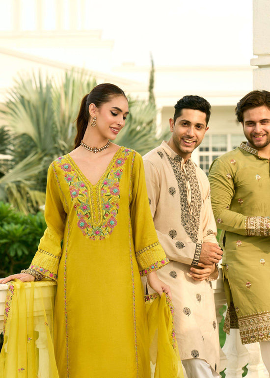 PRM India Khayaal Mull Chanderi Salwar Suit Set - Amrah Wholesale