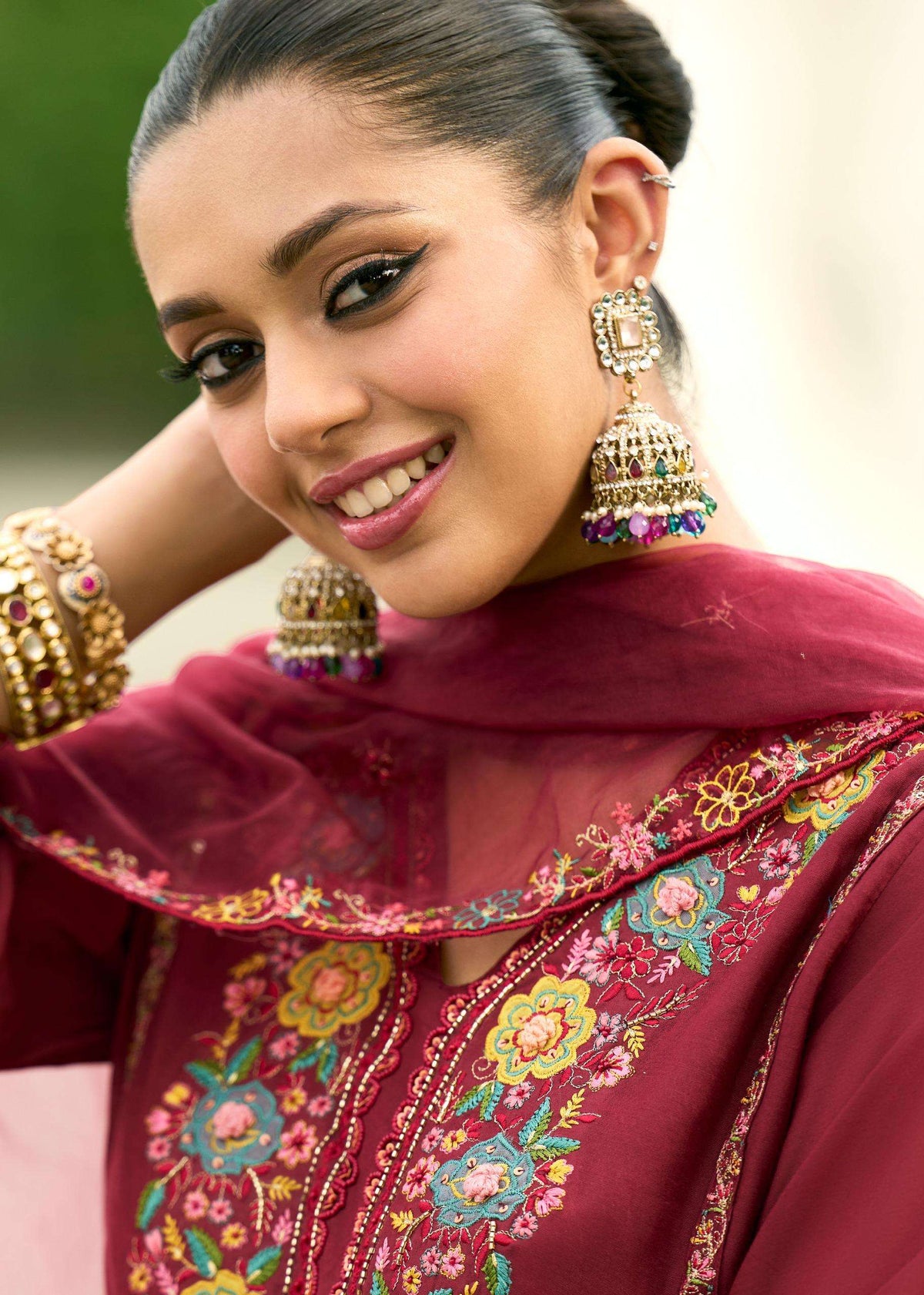 PRM India Khayaal Mull Chanderi Salwar Suit Set - Amrah Wholesale