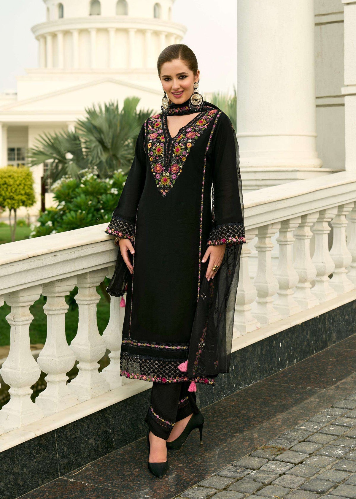 PRM India Khayaal Mull Chanderi Salwar Suit Set - Amrah Wholesale