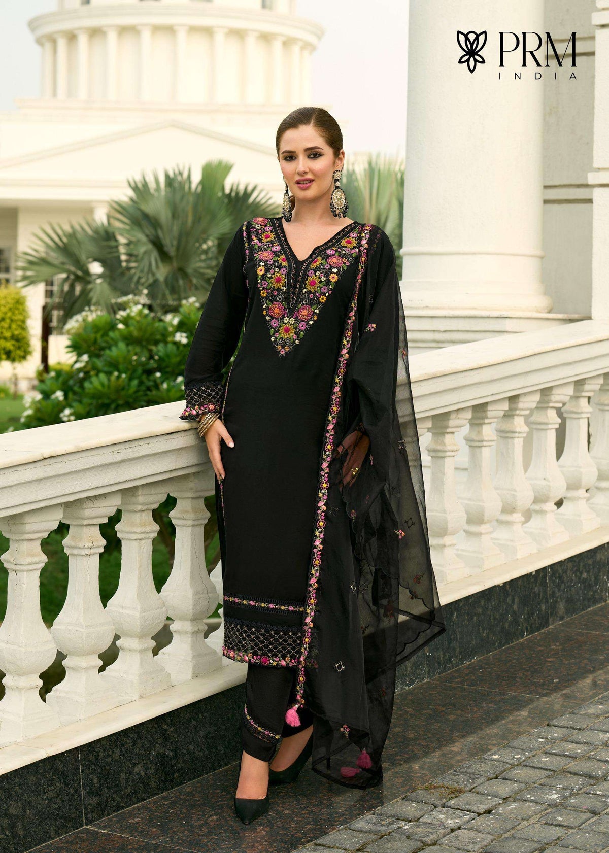 PRM India Khayaal Mull Chanderi Salwar Suit Set - Amrah Wholesale