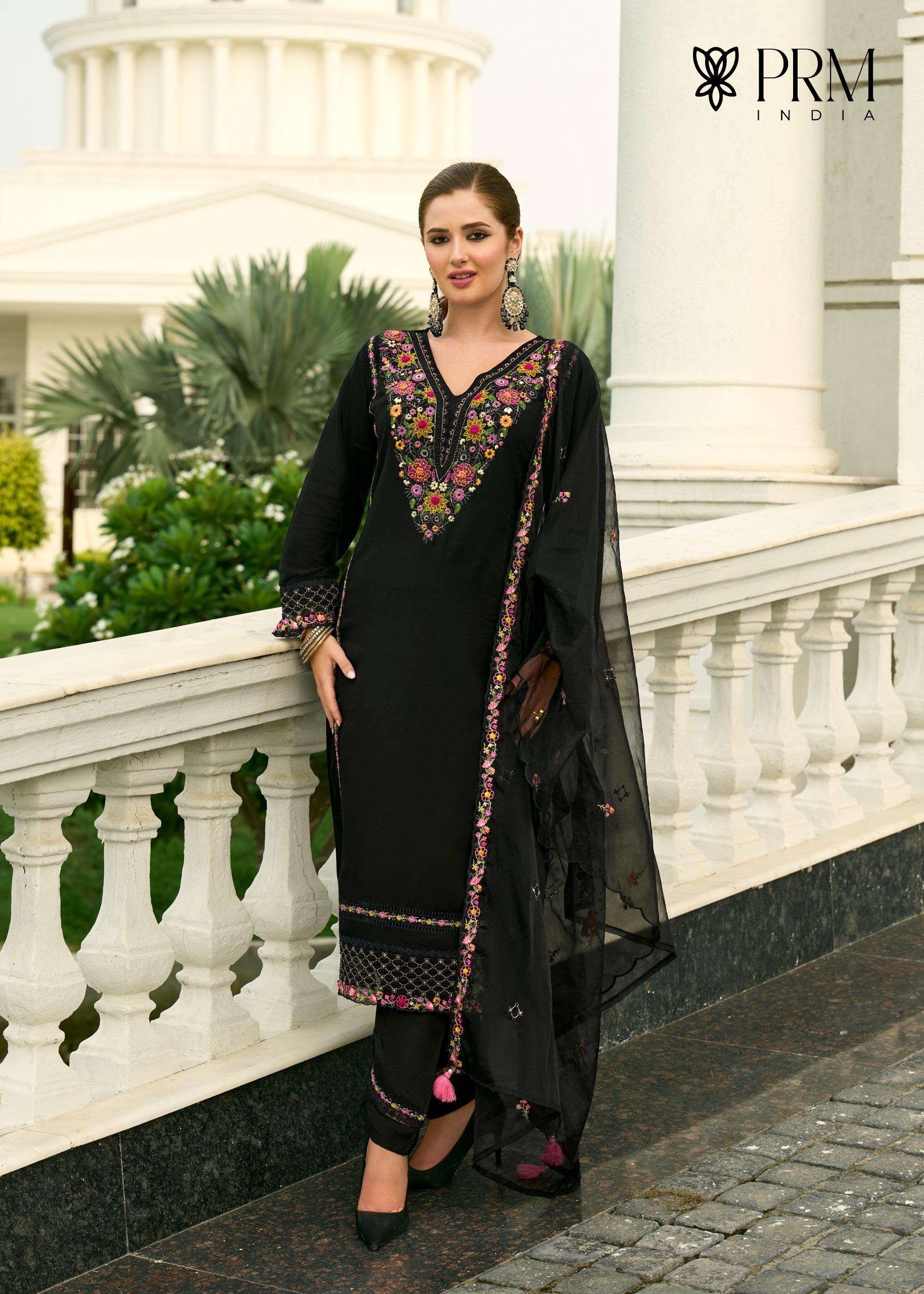 PRM India Khayaal Mull Chanderi Salwar Suit Set - Amrah Wholesale