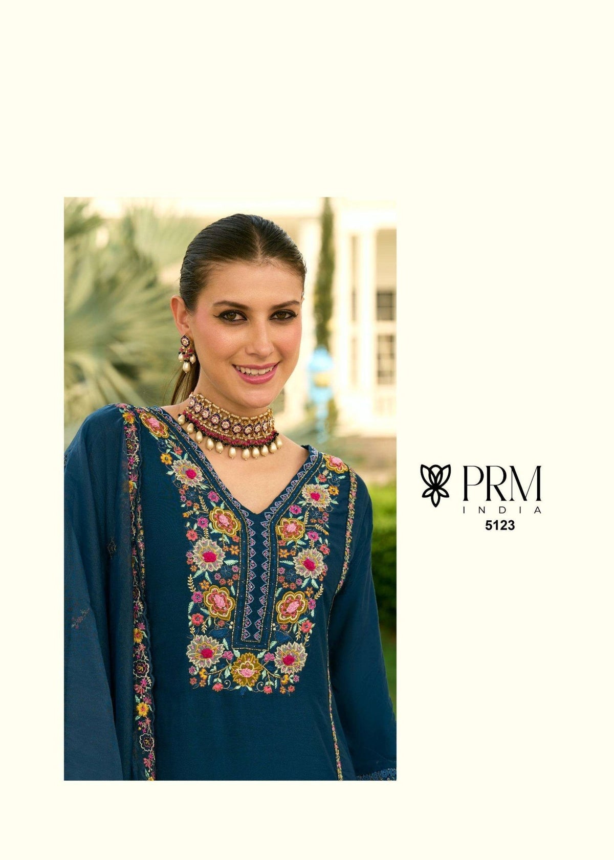 PRM India Khayaal Mull Chanderi Salwar Suit Set - Amrah Wholesale