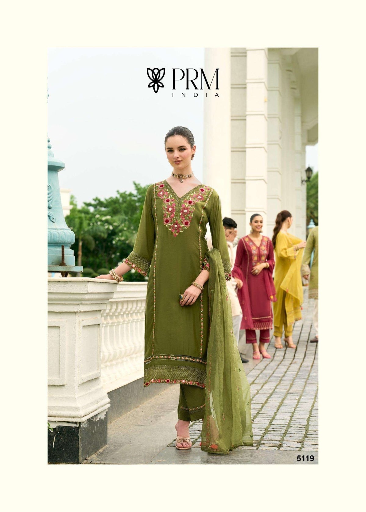 PRM India Khayaal Mull Chanderi Salwar Suit Set - Amrah Wholesale
