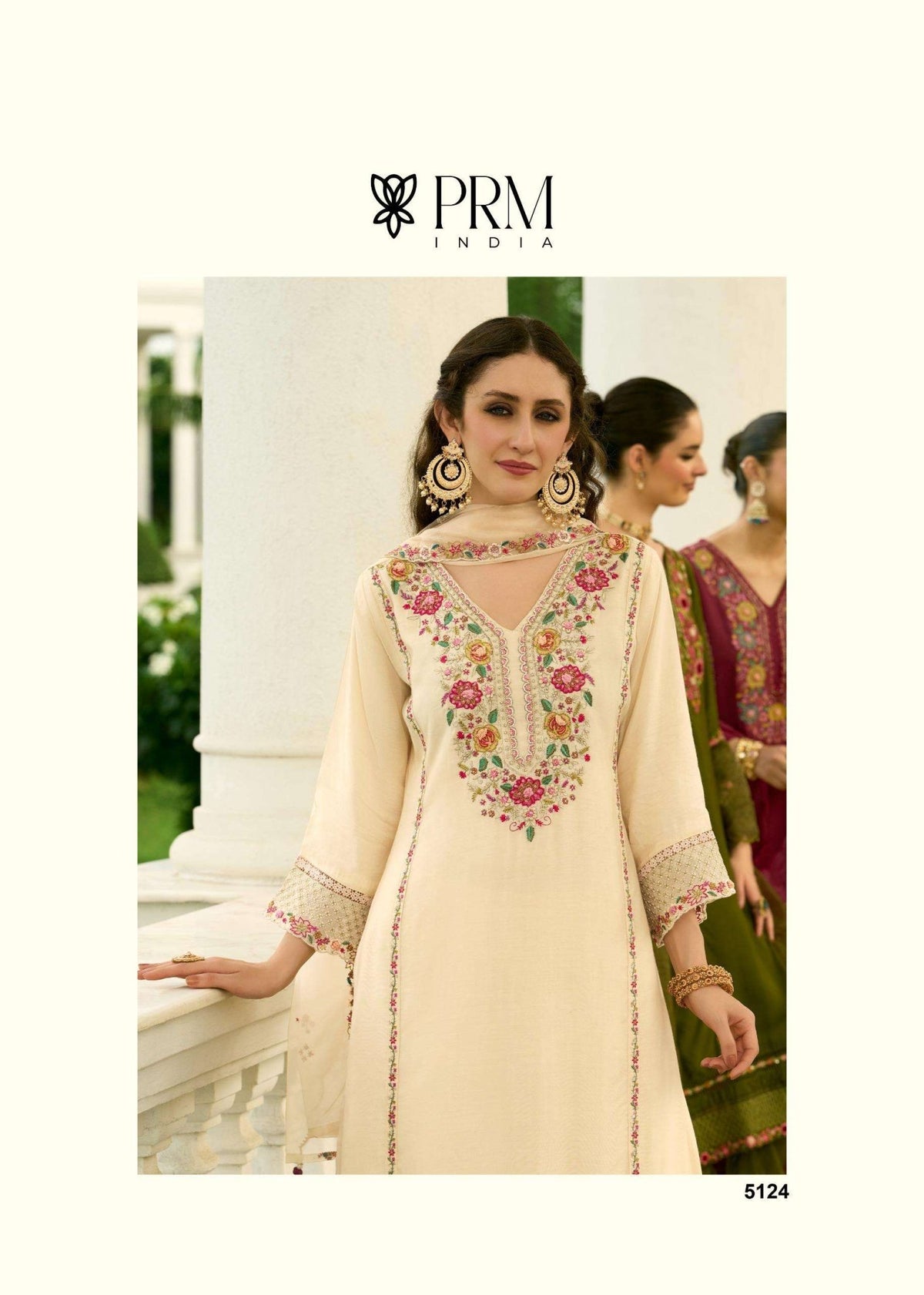 PRM India Khayaal Mull Chanderi Salwar Suit Set - Amrah Wholesale