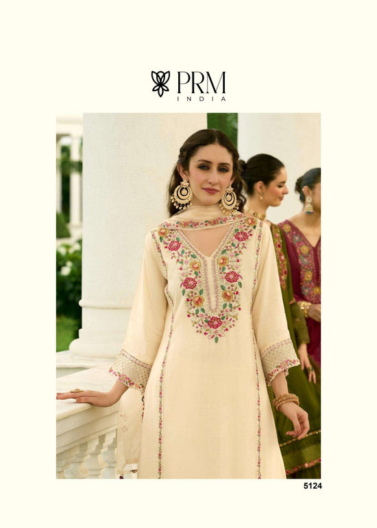 PRM India Khayaal Mull Chanderi Salwar Suit Set - Amrah Wholesale