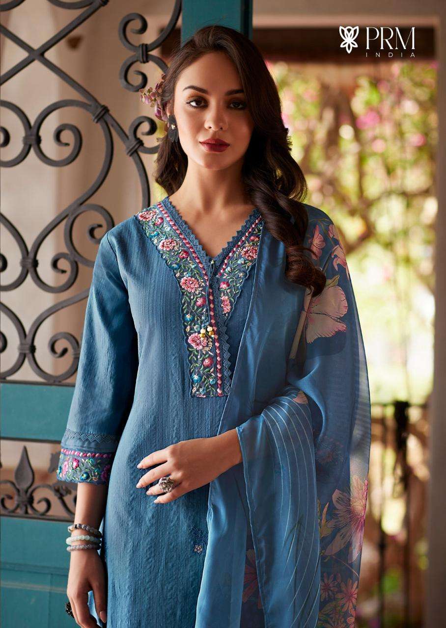 Prm India Viviyana Kurti Pant Dupatta Set Wholesale Catalogue - Amrah Wholesale